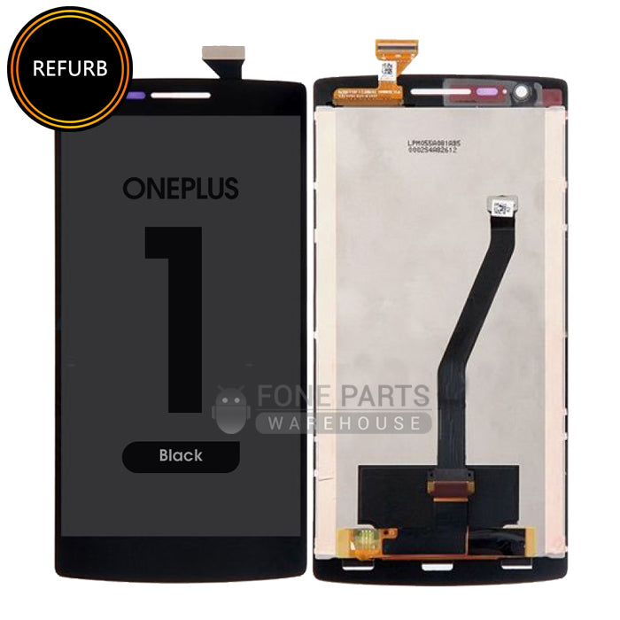 For Oneplus 1 Lcd Screen with Touch Digitizer Assembly in [Black] [Original Refurbished] [WithOut Frame]