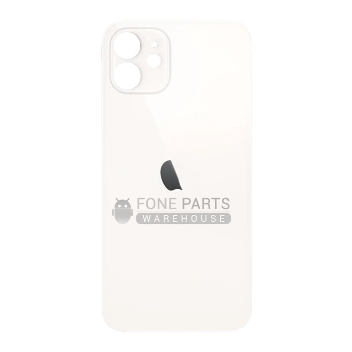 For IPhone 12 Replacement Rear Cover Glass [White]