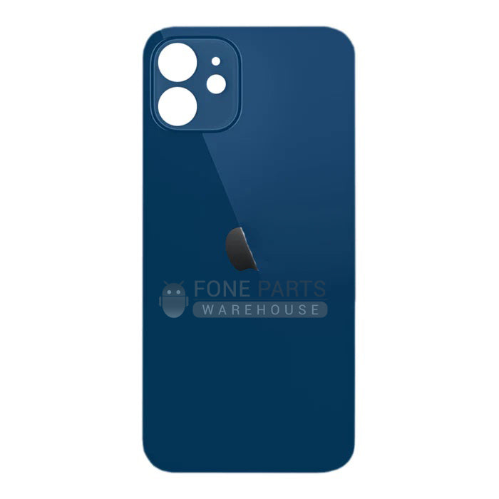 For IPhone 12 Replacement Rear Cover Glass [Blue]