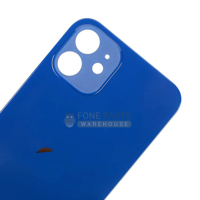 For IPhone 12 Replacement Rear Cover Glass [Blue]