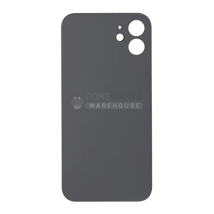 For IPhone 12 Replacement Rear Cover Glass [Black]