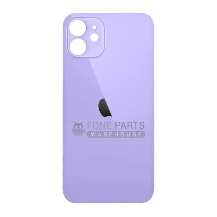 For IPhone 12 Replacement Rear Cover Glass [Purple]