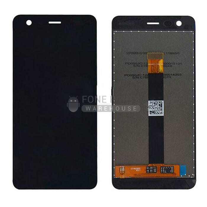 For Nokia 2 (2017) Complete Lcd with Digitizer Assembly in [Black] [ORIGINAL]