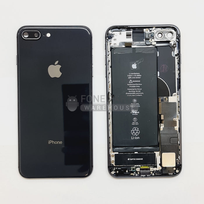 For IPhone 8 Plus Genuine Housing With Parts & Battery in [Black] [Grade A Condition Taken From 14 Days Used Phone]