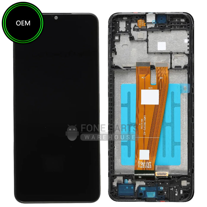 For A04 (SM-A045) LCD Screen With Touch Digitizer Assembly and Frame (OEM)