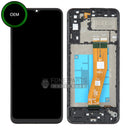 For A04e (SM-A042) LCD Screen With Touch Digitizer Assembly and Frame (Pulled Out)