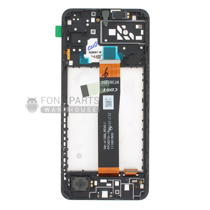 For A04s (SM-A047) LCD Screen With Touch Digitizer Assembly and Frame (OEM)