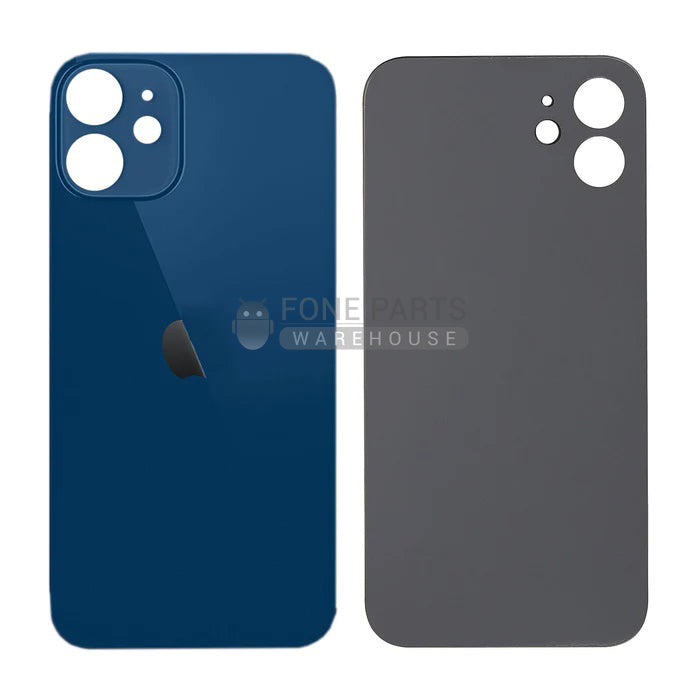 For IPhone 12 Replacement Rear Cover Glass [Blue]