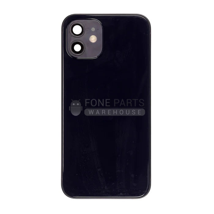 For IPhone 12 Genuine Housing With Parts in [Black] (Grade A Condition Taken From 14 Days Used Phone)