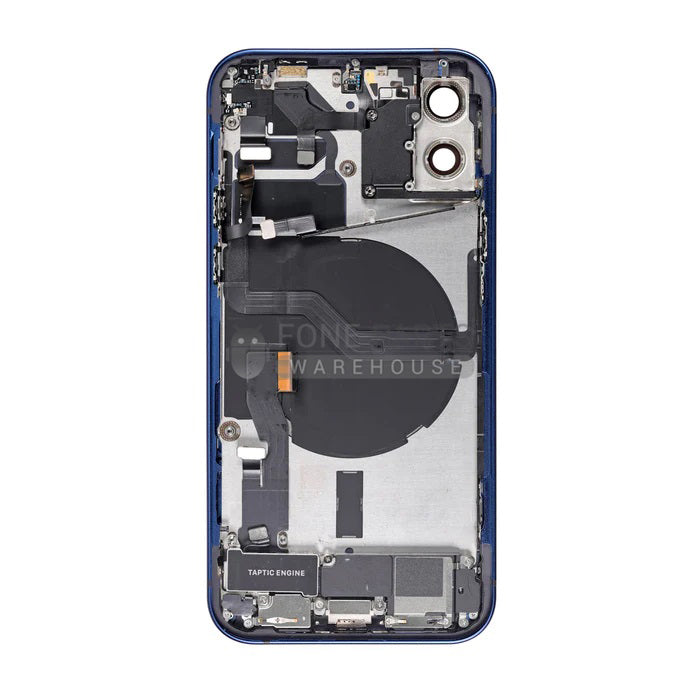 For IPhone 12 Genuine Housing With Parts in [Blue] (Grade A Condition Taken From 14 Days Used Phone)