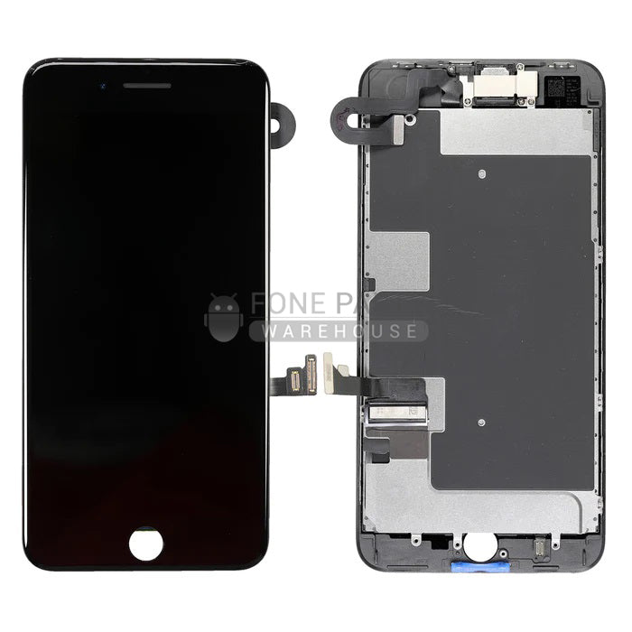 For IPhone 8 Plus Replacement LCD Screen Assembly with Touch Digitizer and Frame [True Tone] [Black]