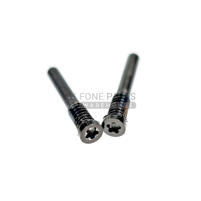 For IPhone X Bottom Screw [2 Piece Set] [Black]