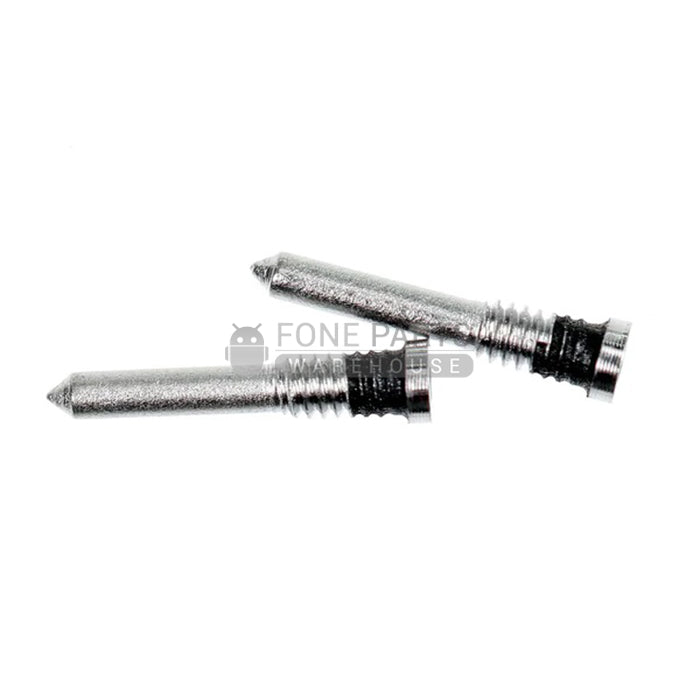 For IPhone X Bottom Screw [2 Piece Set] [Silver]