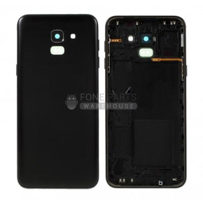 For Galaxy J6 (J600) Replacement Battery Back Cover Housing [Black]