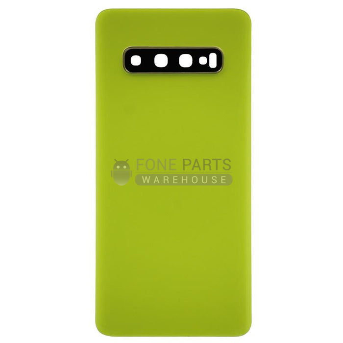 For Galaxy S10 (G973) Battery Back Cover with lens [Yellow]