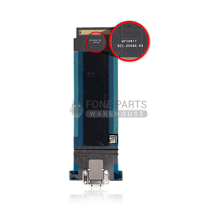 For iPad 12.9 2st Gen Replacement Pro Charging Port with Flex Cable (Wi-Fi+Cellular)