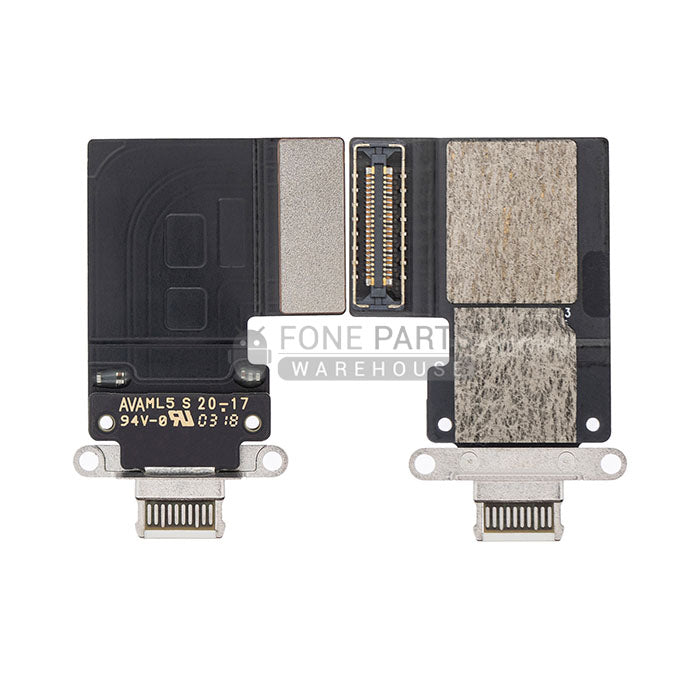 For iPad Pro 11 Replacement / 12.9 3rd Gen. Charging Port Flex Cable [Silver]