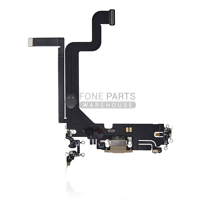 For IPhone 14 Pro Max Genuine Charging Port Flex Cable[Gold]