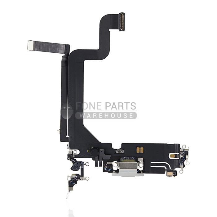 For IPhone 14 Pro Max Genuine Charging Port Flex Cable[Silver]