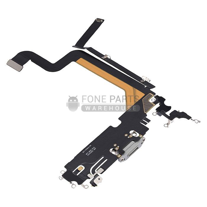 For IPhone 14 Pro Max Genuine Charging Port Flex Cable[Silver]