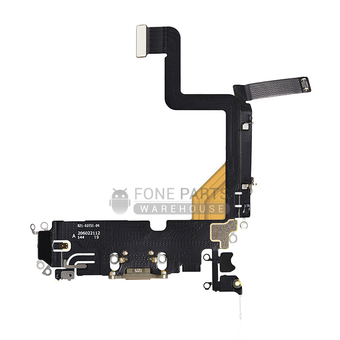 For IPhone 14 pro Genuine Charging Port Flex Cable[Gold]