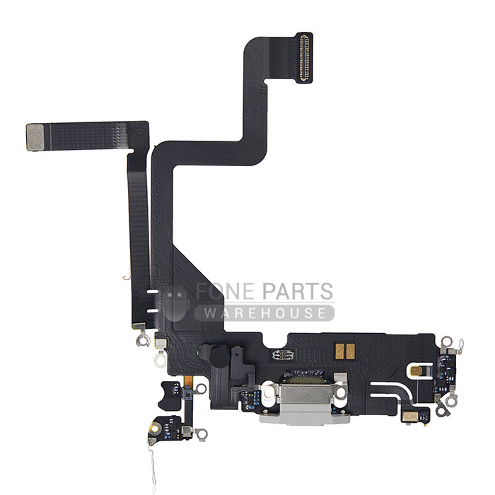 For IPhone 14 pro Genuine Charging Port Flex Cable[Silver]