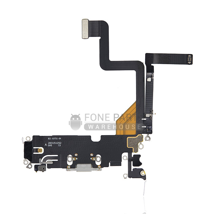 For IPhone 14 pro Genuine Charging Port Flex Cable[Silver]