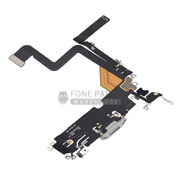 For IPhone 14 pro Genuine Charging Port Flex Cable[Silver]