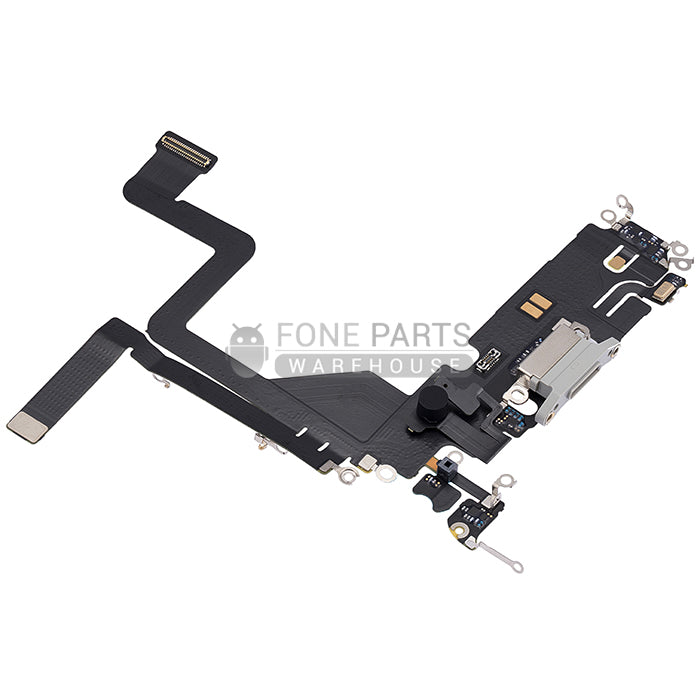 For IPhone 14 pro Genuine Charging Port Flex Cable[Silver]