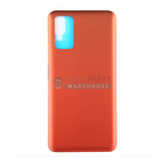 For Honor V30 Replacements Battery Back Cover With Lens [Sunrise Orange]