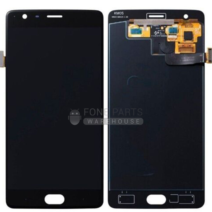 For Oneplus 3/3T Lcd Screen with Touch Digitizer [Black] [AMOLED - WITHOUT FRAME ]