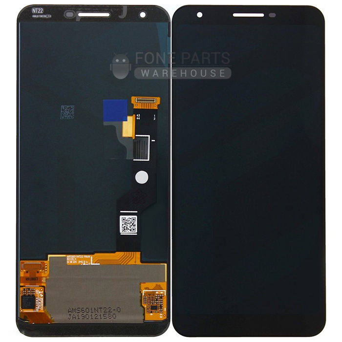 For Google (Pixel 3A XL) Complete Lcd with Digitizer Assembly in [Black] [Original-Refurbished]