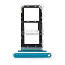 For Motorola E7 Power Replacement Sim Card Slot Tray [Tahiti Blue]