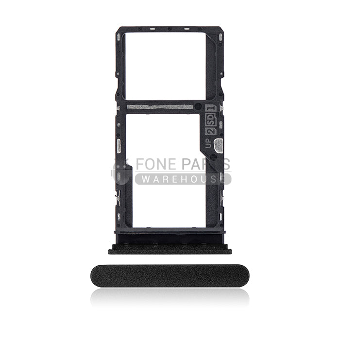 For Motorola G30 Replacement Sim Tray [Phantom Black (Dark Pearl)]