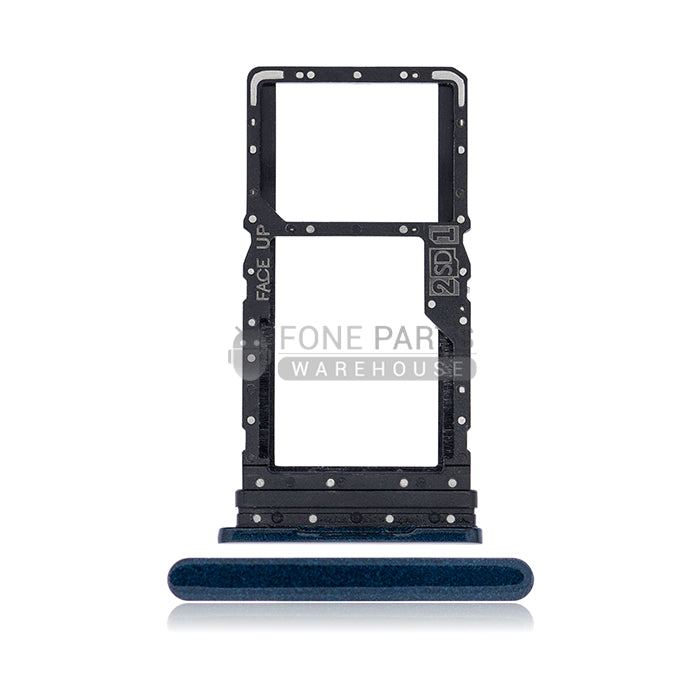 For Motorola G8 Power Replacement Sim Card Slot Tray [Capri Blue]