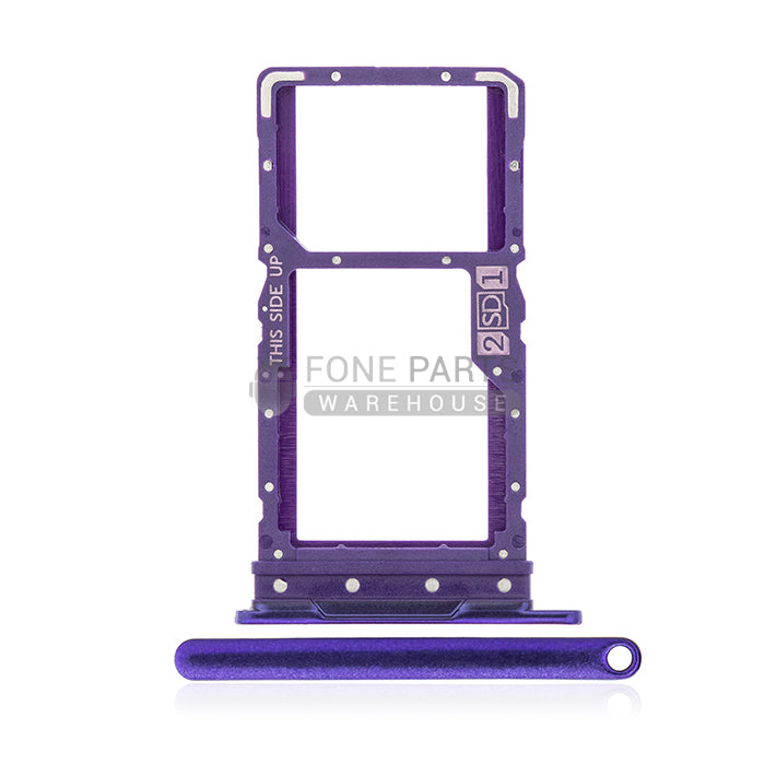 For Motorola G9 Power Replacement Sim Card Slot Tray [Electric Violet]