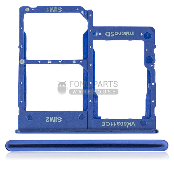 For Galaxy (A405)/A20E (A202) Replacement Dual Sim Card Holder [Blue]