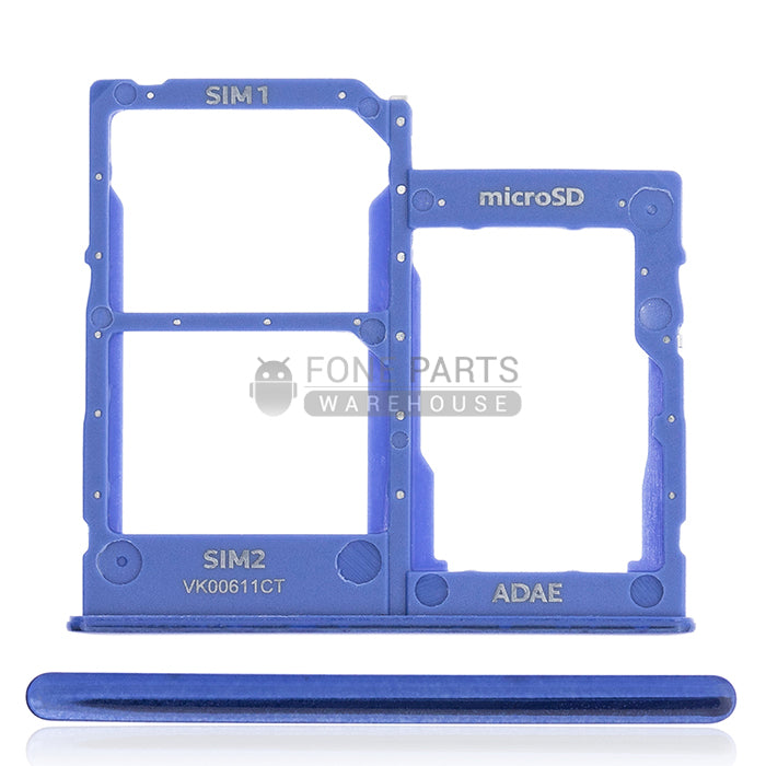 For Galaxy A41 (A415) Replacement Sim Tray [ Prism Crush Blue]