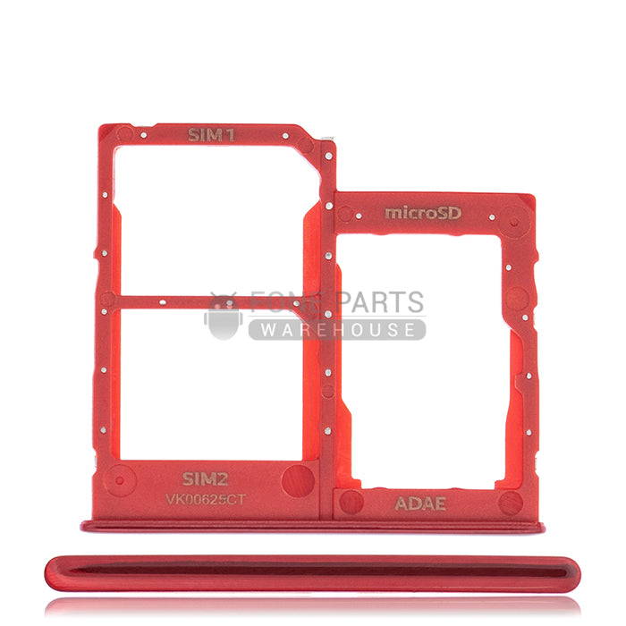 For Galaxy A41 (A415) Replacement Sim Tray [ Prism Crush Red]