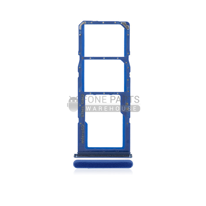 For Galaxy A70 (A705) Replacement Dual Sim Card Holder [Blue]