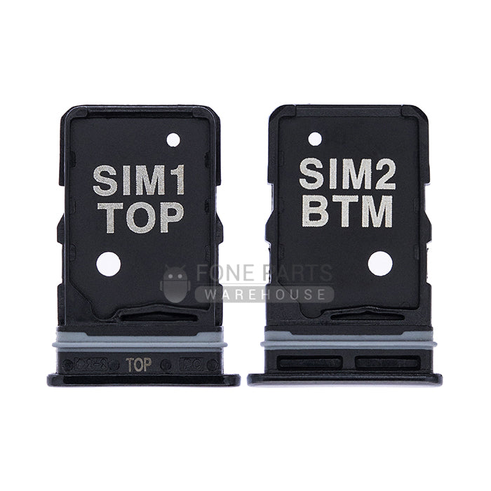 For Galaxy A80 (A805) Replacement Dual Sim Card Holder [Phantom Black]