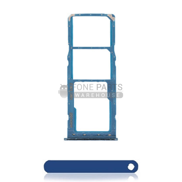 For Galaxy A20 (A205)/ A30 (A305) / A50(A505) Replacement Dual Sim Card Holder [Blue]