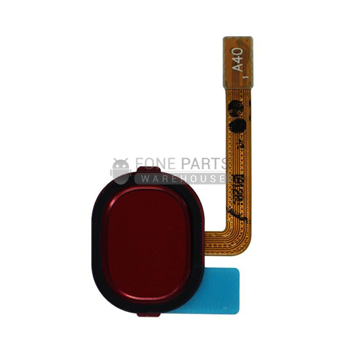 For Galaxy A30(A305)/ A40(A405) Fingerprint Sensor Flex Cable With Touch ID [RED]