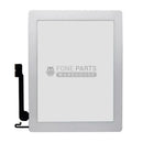 For iPad 3 Replacement Touch Digitizer Glass with Home Button and Adhesive [White][Original]