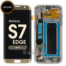 For Galaxy S7 Edge (G935) LCD Screen With Touch Digitizer Assembly and Frame (Pulled Out) [Gold]