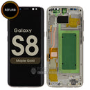 For Galaxy S8 LCD Screen With Frame and Touch Digitizer Assembly (Pulled Out) [Gold]