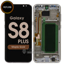 For Galaxy S8 Plus (G955) LCD Screen Digitizer Assembly Original Pulled Out with Frame [Gold]