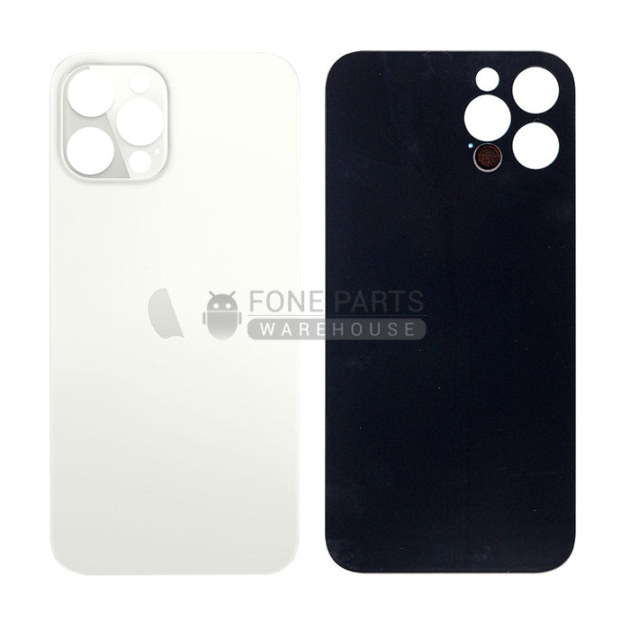 For IPhone 12 Pro Max Replacement Rear Cover Glass [Silver]