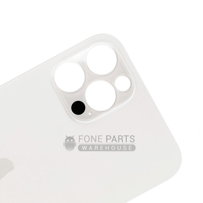 For IPhone 12 Pro Max Replacement Rear Cover Glass [Silver]