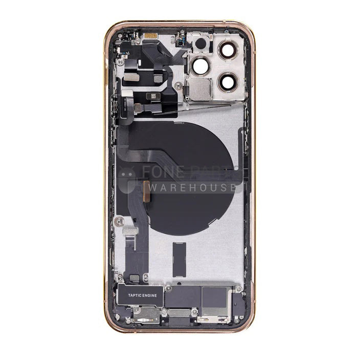 For IPhone 12 Pro Genuine Housing With Parts in [Gold] (Grade A Condition Taken From 14 Days Used Phone)